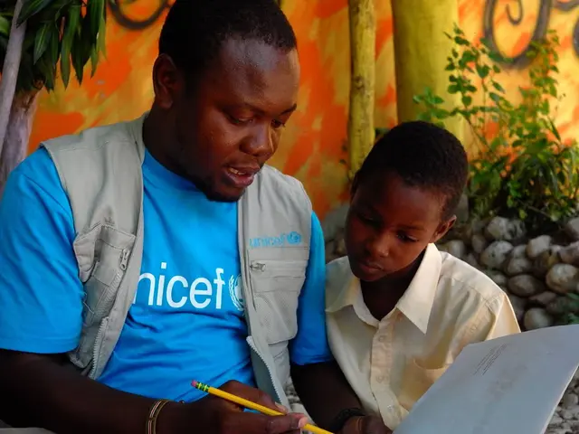 Les Cayes, Haiti. Children are benefitting from psychosocial and educational activities at this center supported by UNICEF and IDEJEN in the aftermath of 14 August Earthquake.
