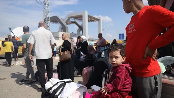 Families flee their shattered homes in Rafah, amid escalating hostilities in the Gaza Strip.