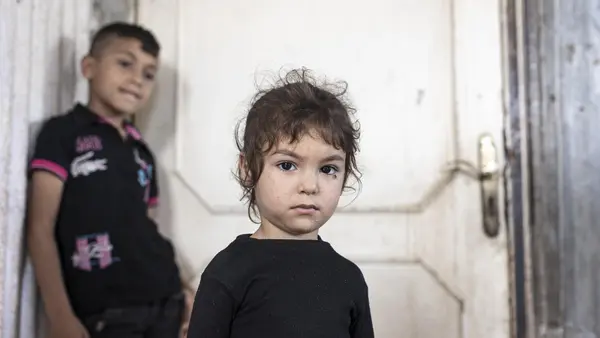 Hind, a 4-year-old refugee from Syria, is one of 130,000 children benefitting from the Haddi cash transfer program in Lebanon. 