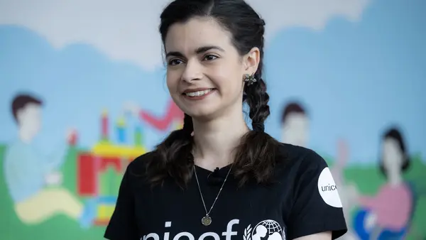 Newly appointed UNICEF Ambassador Aria Mia Loberti