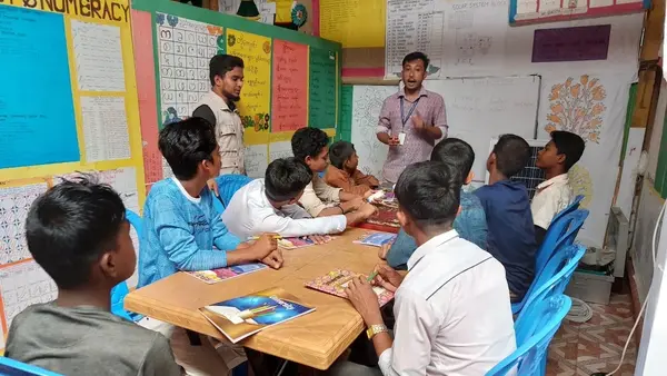 Adolescents learn foundational skills, life skills, entrepreneurship and vocational skills at a multi-purpose adolescent center in Cox’s Bazar.