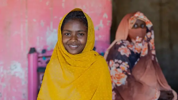 In Kassala state, Sudan, 12-year-old Shaimaa and her Auntie Fatima share experiences of life before UNICEF rehabilitated a local water plant to provide clean water for their community. 