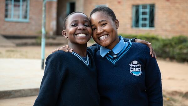 Students at Bandawe Girls' Secondary School in Malawi.