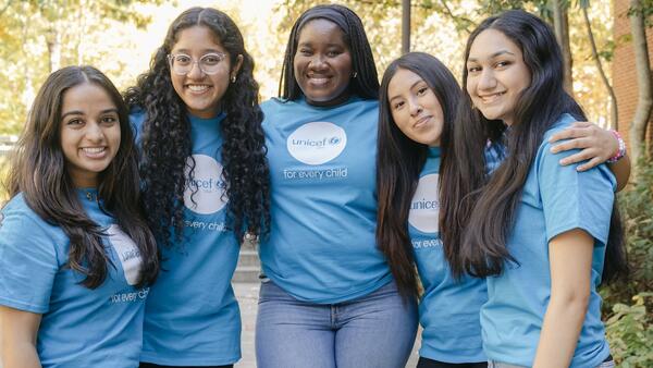 UNICEF USA National Youth Council members at the UNICEF USA Youth Leader Retreat in Atlanta in October 2024.