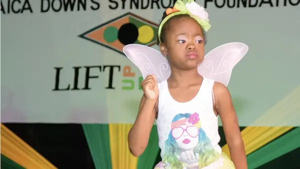 A young girl featured in a 2018 UNICEF report about supporting children with disabilities.