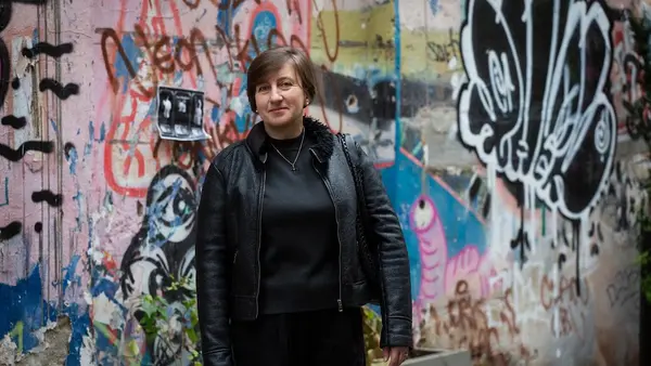 Ukrainian psychologist Oksana Gorna in Wrocław, Poland.