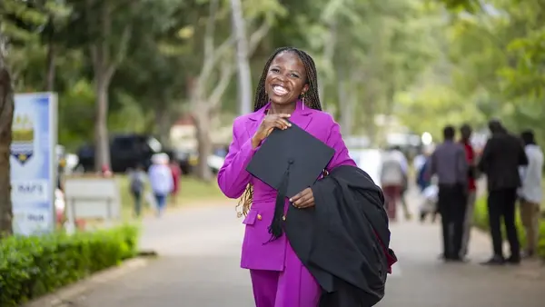 K.I.N.D. Fund scholarship recipient Joyce Chisale at her university graduation in Malawi in 2026.