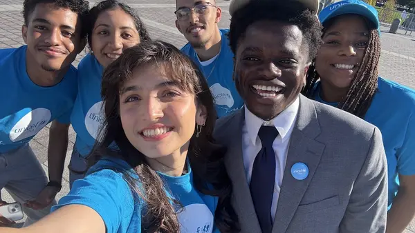 Members of UNICEF USA's National Youth Council meet in Washington DC in 2025 to advocate for children.