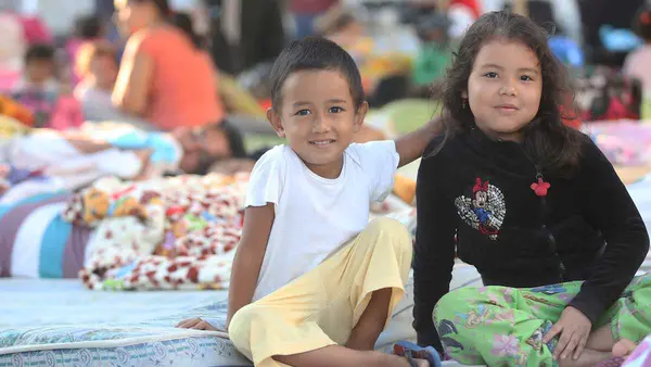UNICEF is also working to reinforce the psychological support for children living in shelters provided by the Government.  Immediately after the earthquake struck, UNICEF sent in water purification tablets, mosquito nets and tarps.