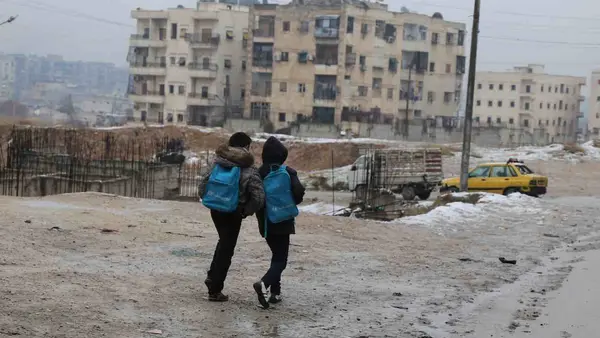 Very harsh weather conditions are amongst many difficulties that civilians have to endure to survive in the northern parts of Syria, like here in East Aleppo