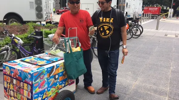 Two Men at an Ice Cream Cart
