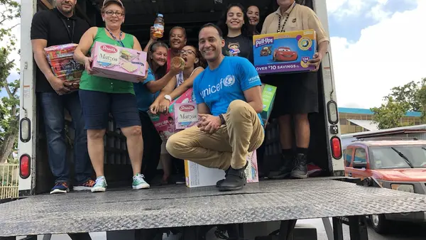 UNICEF USA and UPS teamed up to deliver much needed supplies to the people of Puerto Rico in the weeks and months after Hurricane Maria hit in 2017.