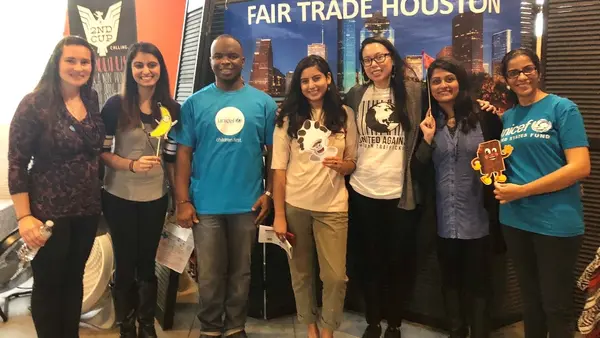 Houston Congressional Action Team attends "Fair Trade Fiesta."