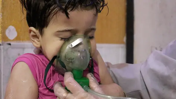 At least 42 people died trapped in their homes in a reported poison gas attack in Douma, Syria. More than 500 were injured.