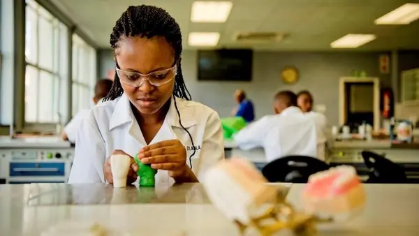 South African Nokulunga Dladla decided to become a dentist after joining the UNICEF-supported Techno Girls program, which that encourages girls to pursue careers in STEM fields. 
