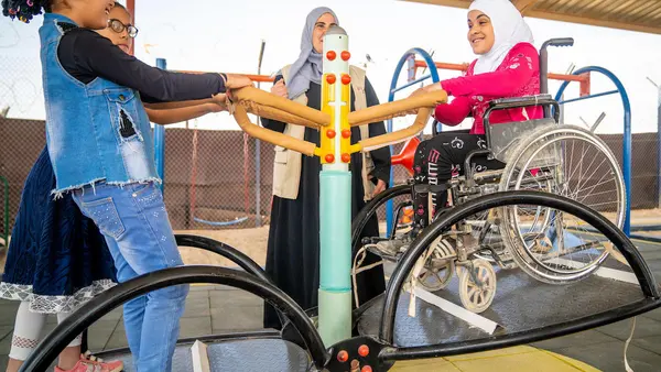 Unicef, Za'atari Refugee Camp, inclusive playground
