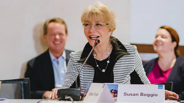 UNICEF USA Southwest Regional Board Chair Susan Boggio participates in the UNICEF International Council Symposium in Florence, Italy. November, 2018. 