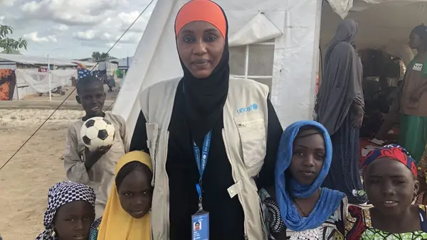 Aisha Kolo Lawan is a UNICEF Child Protection Specialist in Maiduguri, Borno State, Nigeria. 