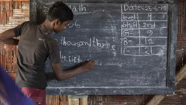 UNICEF aims to eventually reach 260,000 children with education in 2019 through an extended network of 2,500 learning centers run by 5,000 teachers and Rohingya volunteers.