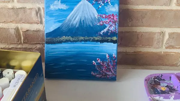 Picture of a Painting of a Mountain