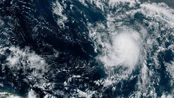 On July 22, 2020, Tropical Storm Gonzalo churns toward the Caribbean