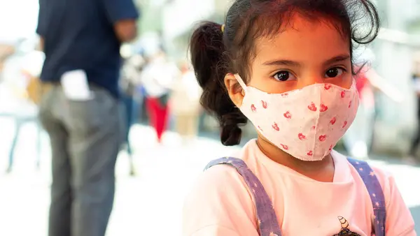 Mariangel, 5, was vaccinated against polio during a vaccination day supported by UNICEF in Catia community located in Caracas, Venezuela on September 9, 2020.