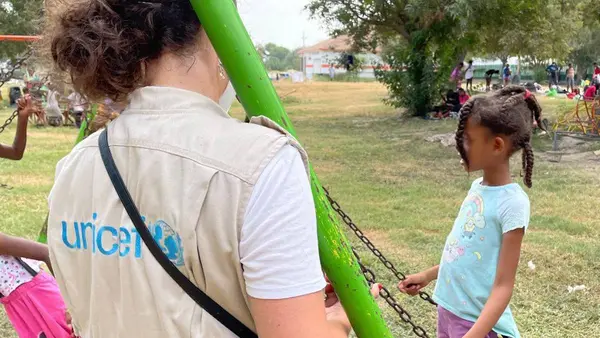 A UNICEF team is in Cuidad Acuña, Coahuila, to evaluate the situation of Haitian children and families of Haitian origin who have entered Mexico from the United States.