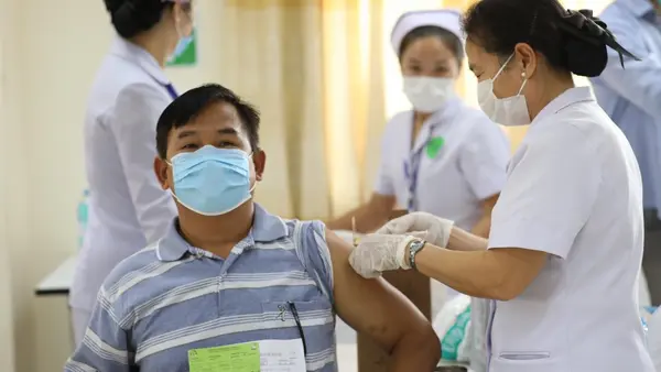 Man Getting Vaccination