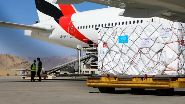 Nearly 1.5 million doses of COVID-19 vaccines donated by the U.S. government to the people of Afghanistan through the COVAX Facility arrived in Kabul on July 9, 2021. 