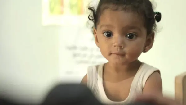 Nine-month-old Nour is treated for malnutrition at a UNICEF-supported health center in Sana'a, Yemen.