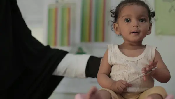Nour Fatini, a 9-month-old, is treated for malnutrition at a UNICEF-supported health center in Sana'a, Yemen.