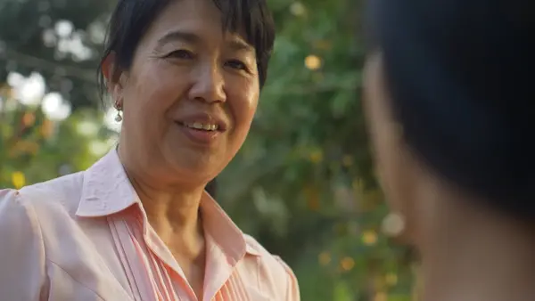 Social worker Le Thi Phien works with families in Cao Lanh, Vietnam to prevent violence against children. 