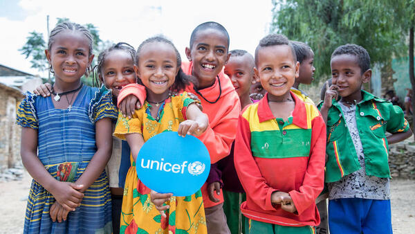 Children in Abi Adi, central Tigray, Ethiopia.