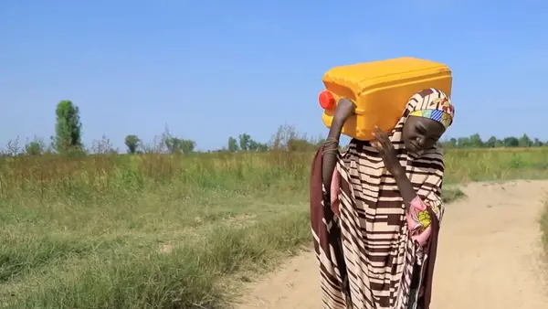 For 13-year-old Uzzayah Idris in Nigeria's Bauci state, time spent fetching water for her family means less time in the classroom. UNICEF is working to ease the water burden that prevents girls from getting a quality education. 