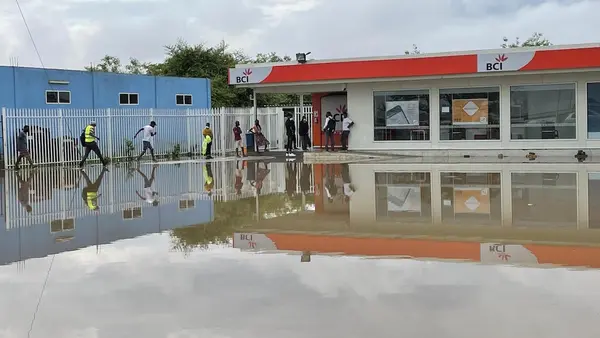 On January 27, 2022, families arrive and receive UNICEF support at a site for Internally Displaced People (IDP) in Tete, northern Mozambique, hosting at least 1,200 people after Tropical Storm Ana hit parts of the country. 