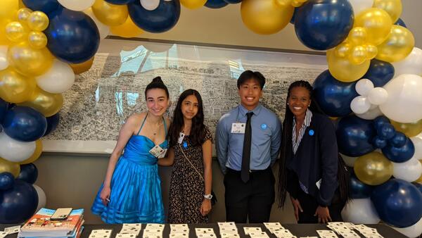 Members of Houston's Child Friendly Cities Initiative Youth Council celebrate their city's official designation as a CFCI candidate city on August 11, 2022. 