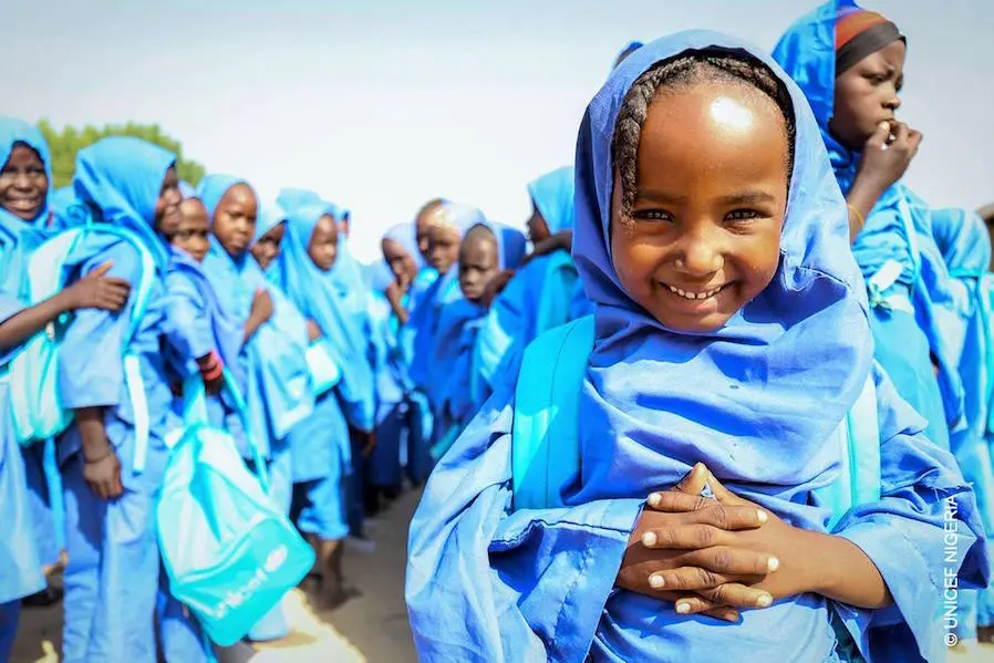 Zarah Mohammed, 5, is starting school for the first time. She and her family fled their village in Borno state, Nigeria under fire from Boko Haram. Zarah has lost so many things in her family’s flight from home.