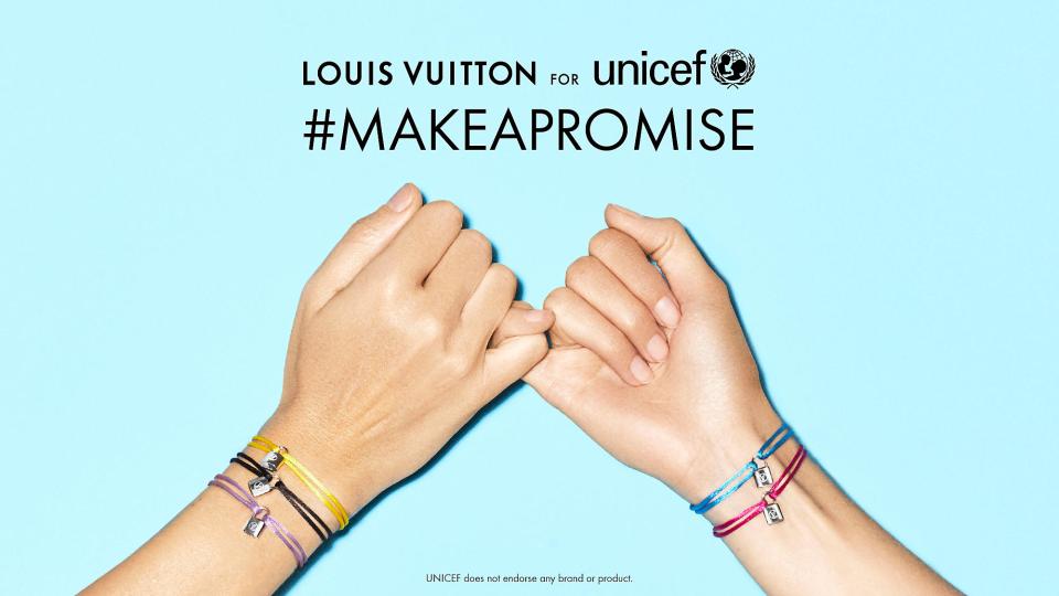 Louis Vuitton Silver Lockit Color supporting UNICEF