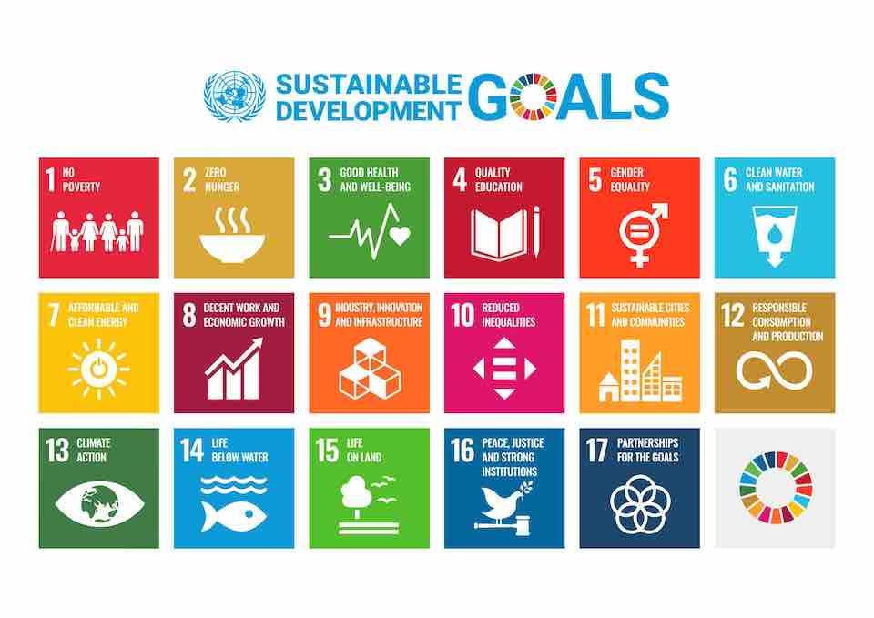 The 17 UN Sustainable Development Goals for 2030