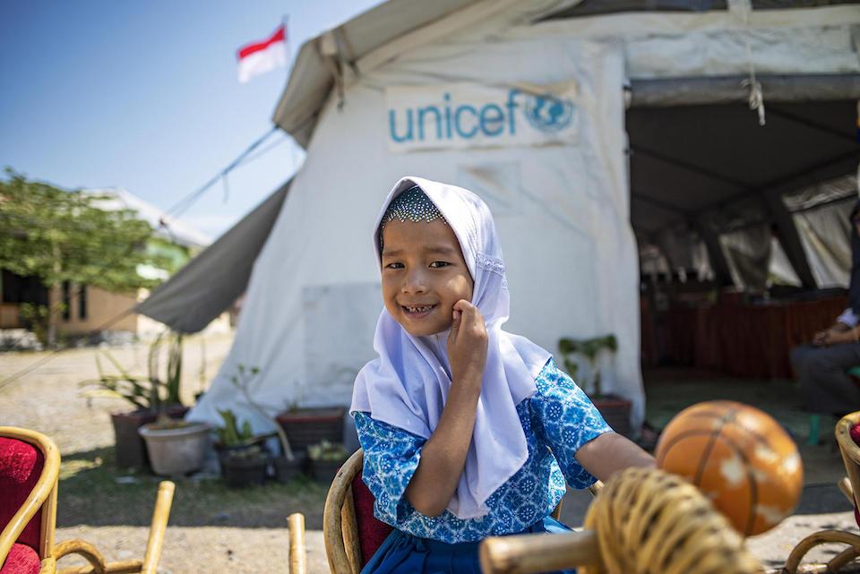 In September 2018, an earthquake in Central Sulawesi, Indonesia, triggered a devastating tsunami that displaced tens of thousands of people, including 5-year-old Novia and her family.