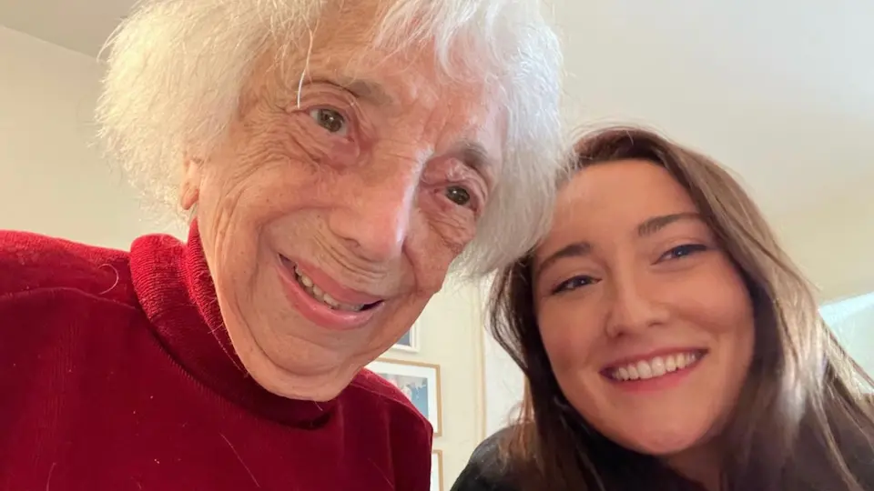 Margot Friedlaender and Jennifer Sperber in Berlin in May 2023.