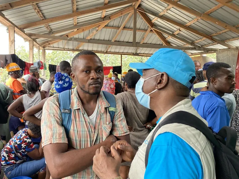 Married and a father, Nelson Jean, left, lost his business and his house during clashes between rival gangs in Port-au-Prince, Haiti.