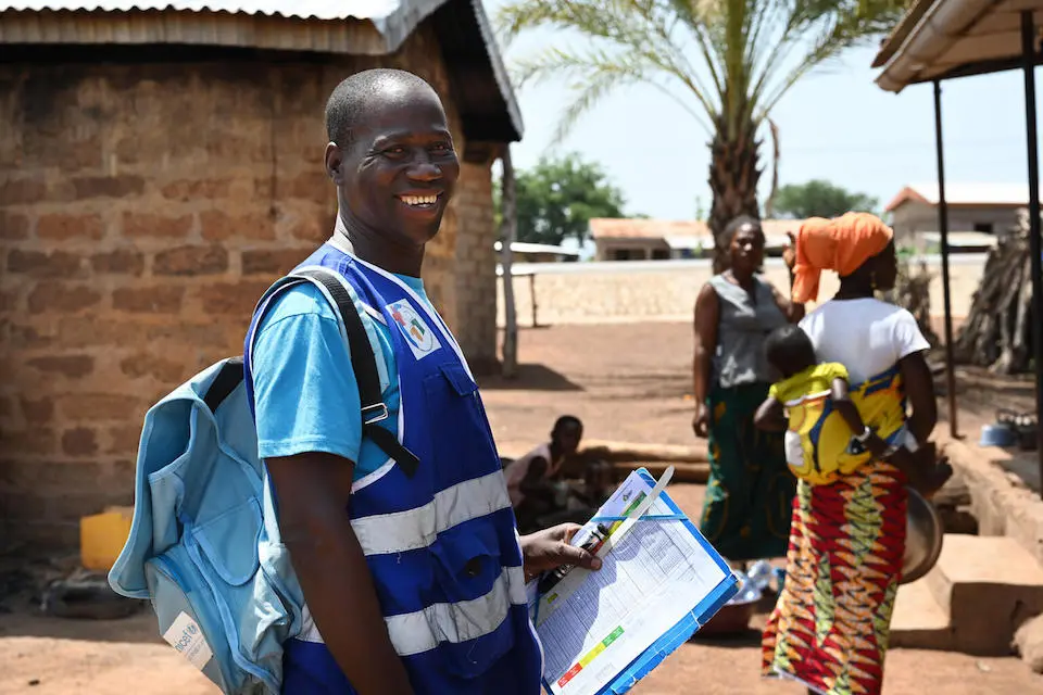 Yeo Sargalo Bakari, a community health worker, in the village of Nambonkaha, in the North of Côte d’Ivoire.