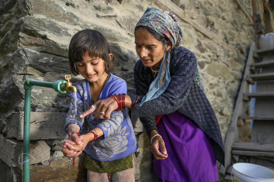 Shanti, 36, mother of Hitanshi, 5, of Udaipur, Himachal Pradesh, India, says she is happy to have access to safe water at home, so there is no need to fetch it from faraway sources.