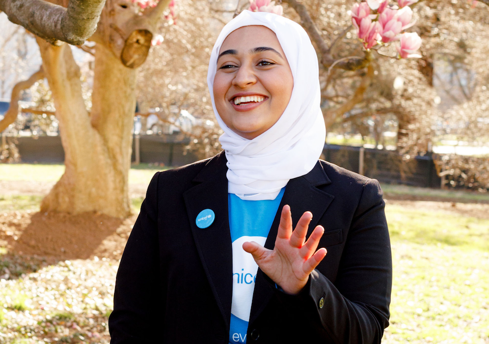 UNICEF USA National Youth Council member in Washington, D.C. in March 2023.