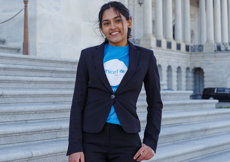 UNICEF National Youth Council member in Washington, D.C. in March 2023.