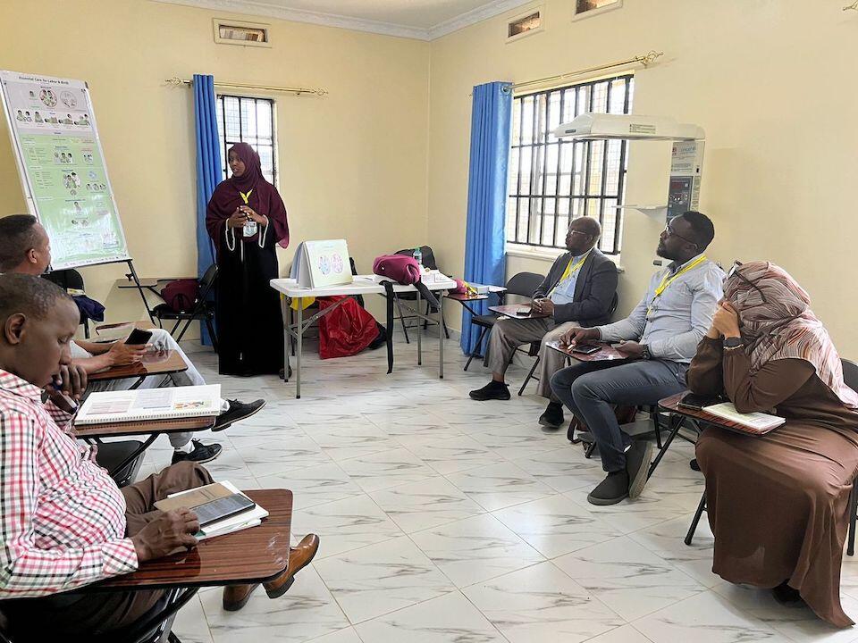 Maternal and neonatal health workers participate in an in-service training program established by UNICEF through a partnership with The Church of Jesus Christ of Latter-day Saints. 