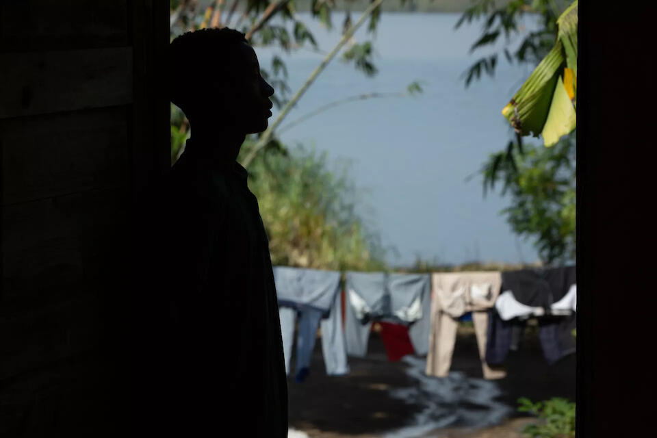 A 16-year-old boy who escaped an armed group and is receiving support from UNICEF.