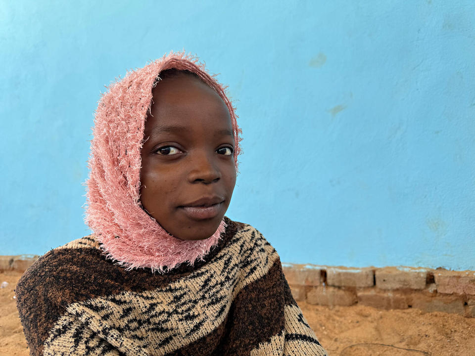Fourteen-year-old Sudanese refugee Malaz  recalls being separated from her mother after fleeing their home when fighting broke out. 