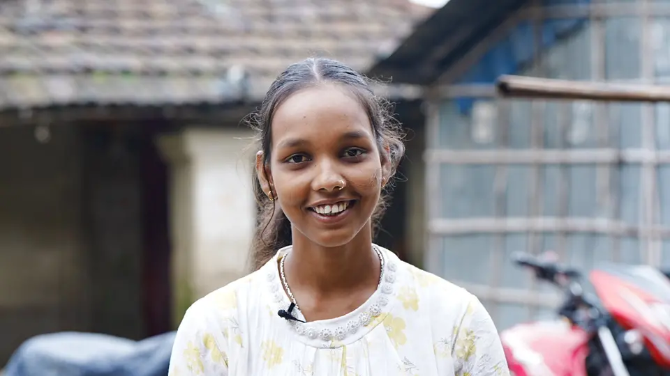 Muskaan smiling